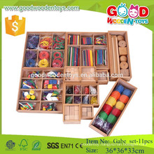 11pcs froebel gift gabe toys wooden teaching aids for kids